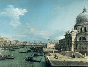 Venice Grand Canal as depicted in this painting of The Canaletto from the 1700s.jpg